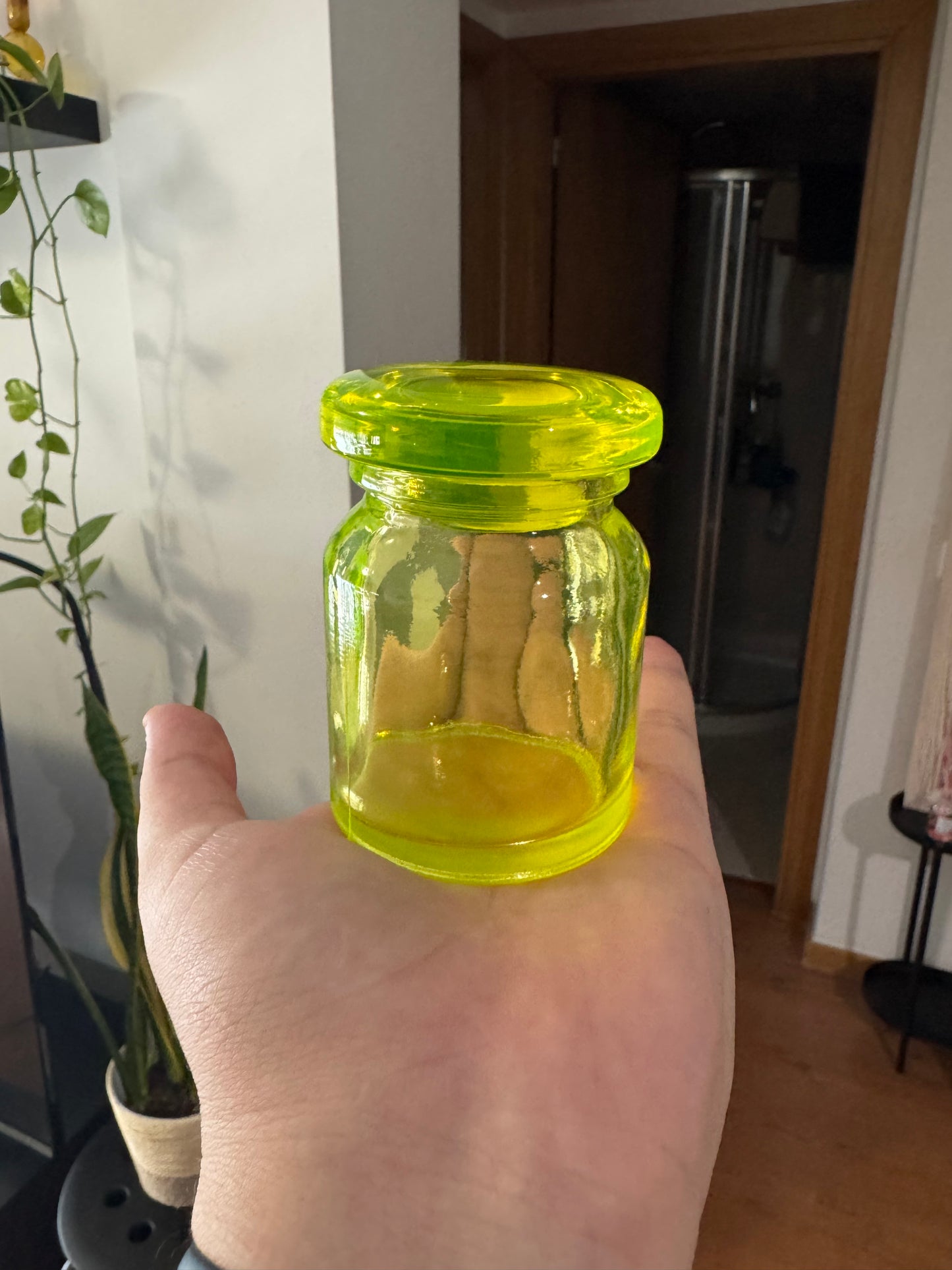 Frasco de vidrio de Uranio