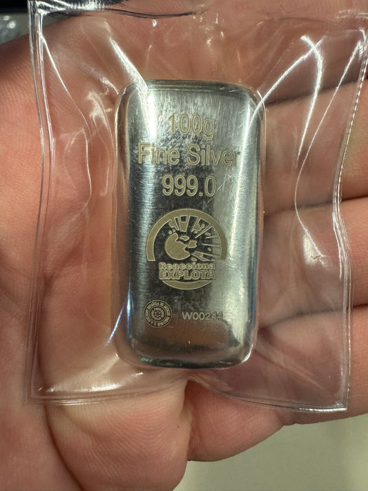 Lingote de Plata Pura – Edición Reacciona Explota x SEMPSA